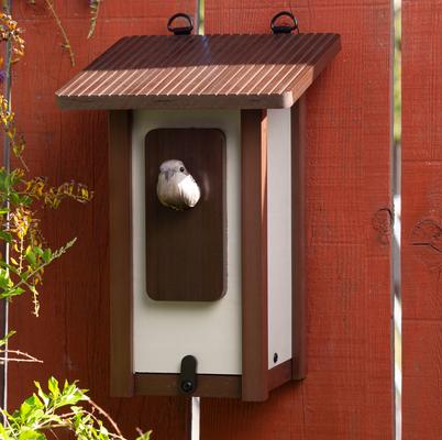 Show full view: New Age Pet ECOFLEX Feathered Friends Beak Bungalow Bird House, Maple, Small slide 2 of 9