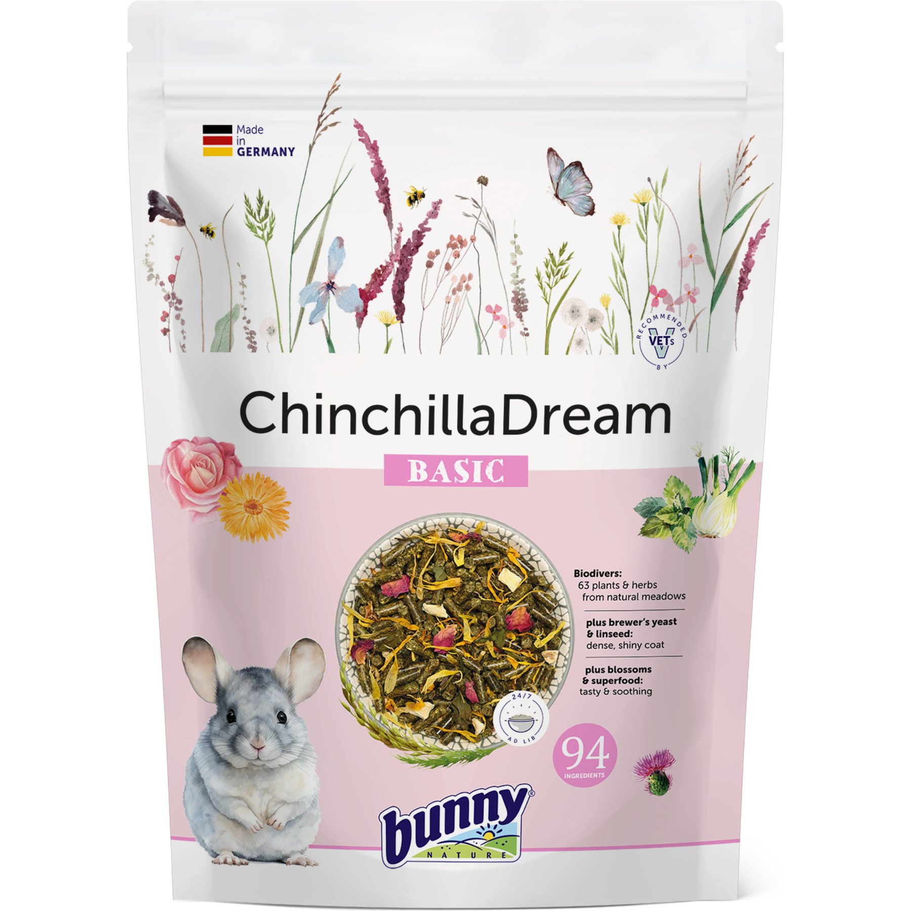 Bunny Nature Super Premium Dream Basic Chinchilla Food, 2.6-lb bag