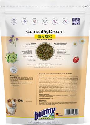Show full view: Bunny Nature Super Premium Dream Basic Guinea Pig Food, 1.3-lb bag slide 2 of 5
