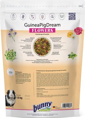 Show full view: Bunny Nature Super Premium Dream Special Edition Flowers Guinea Pig Food, 3.3-lb bag slide 2 of 5