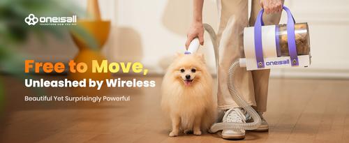 Show full view: OneIsAll Cordless Dog Grooming Vacuum, 5200 mAh slide 8 of 11