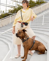 Sunny Tails Snap Dog Treat Pouch, Ember Black slide 2 of 4