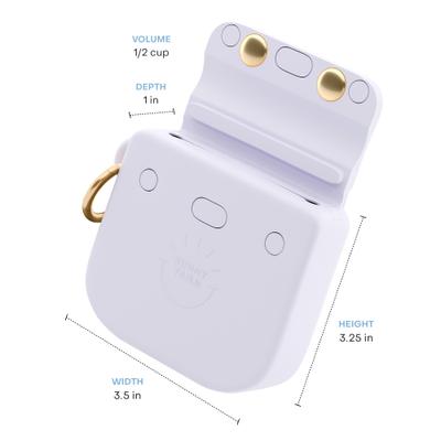 Show full view: Sunny Tails Snap Dog Treat Pouch, Lavender Haze slide 5 of 7