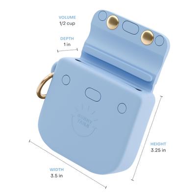 Show full view: Sunny Tails Snap Dog Treat Pouch, Malibu Blue slide 6 of 9