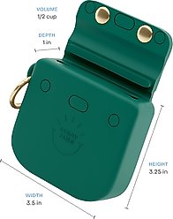 Sunny Tails Snap Dog Treat Pouch, Meadow Green slide 2 of 5