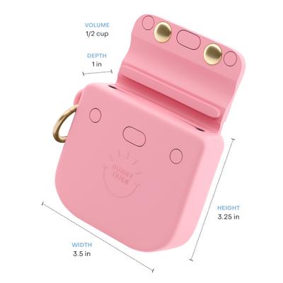 Show full view: Sunny Tails Snap Dog Treat Pouch, Perfect Pink slide 6 of 8