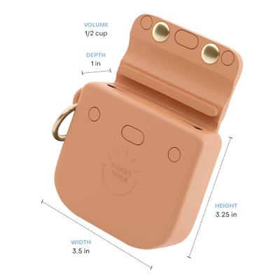 Show full view: Sunny Tails Snap Dog Treat Pouch, Chai Brown slide 5 of 8