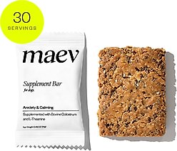 MAEV Anxiety & Calming Human-Grade Supplement Bars for Dogs, 30 count