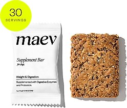 MAEV Weight & Digestion Human-Grade Supplement Bars for Dogs, 30 count