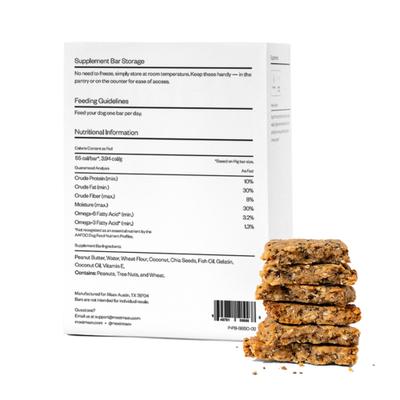 Show full view: MAEV Skin & Coat Human-Grade Supplement Bars for Dogs, 60 count bundle slide 5 of 9