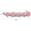 Show in main carousel: Linzy Toys Caterpillar Squeaky Plush Dog Toy, Pink, 20-in slide 4 of 6