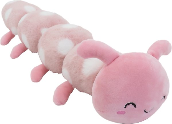 Show full view: Linzy Toys Caterpillar Squeaky Plush Dog Toy, Pink, 20-in slide 1 of 6