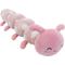 Show in main carousel: Linzy Toys Caterpillar Squeaky Plush Dog Toy, Pink, 20-in slide 1 of 7