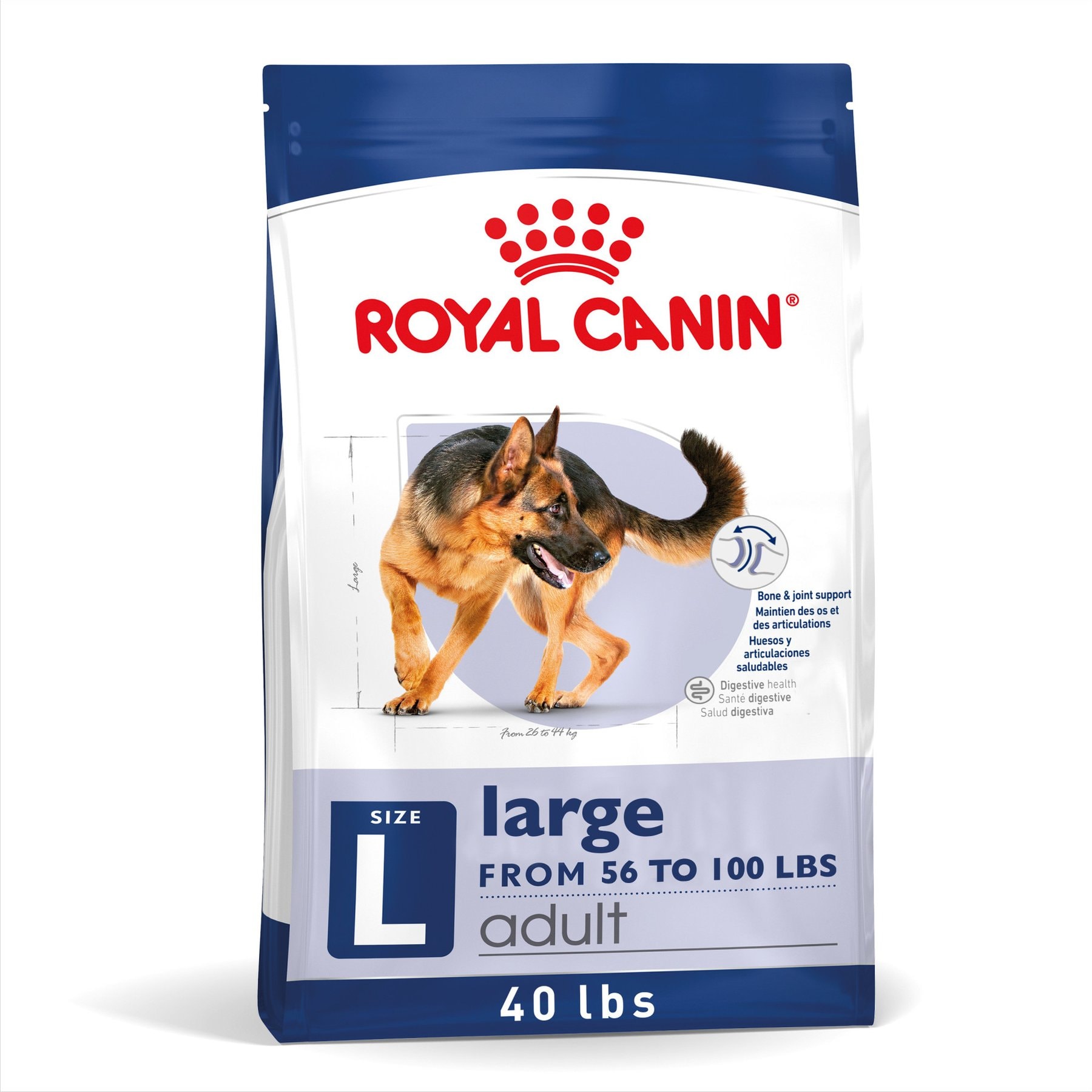 Royal Canin Size Health Nutrition Large Adult Dry Dog Food, 40-lb bag