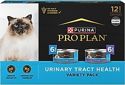Purina Pro Plan Urinary Tract Health Focus Turkey & Giblets, Ocean Whitefish Variety Pack Canned Cat Food, 5.5-oz can, case of 24