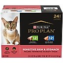 Purina Pro Plan Focus Sensitive Skin & Stomach Duck & Arctic Char Variety Pack Canned Cat Food, 3-oz can, case of 24