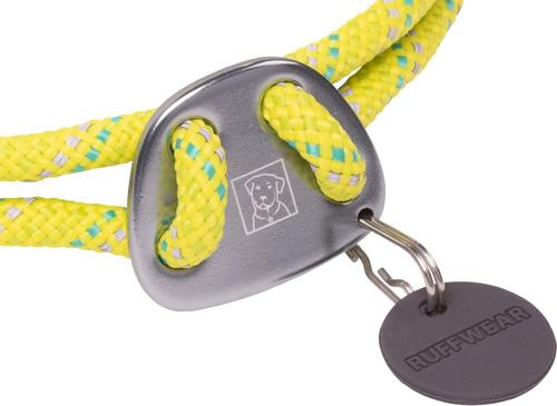 Show full view: Ruffwear Knot-a-Collar Climbing Rope Dog Collar, Lichen Green, 20 to 26-in neck, 1/3-in wide slide 2 of 4