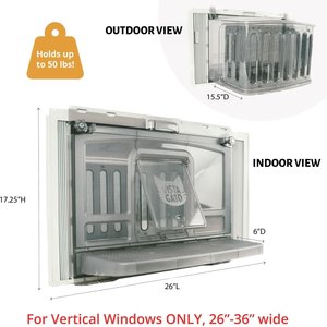 VistaGato Cat Window Catio & Perch