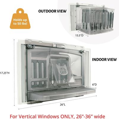 Show full view: VistaGato Cat Window Catio & Perch slide 8 of 11