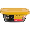 Purina Pro Plan Bright Mind Senior Adult 7+ Beef & Brown Rice Entree Wet Dog Food, 10-oz tub, case of 8
