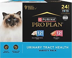 Purina Pro Plan Focus Urinary Tract Health Seafood Favorites Variety Pack Canned Cat Food, 3-oz can, case of 24