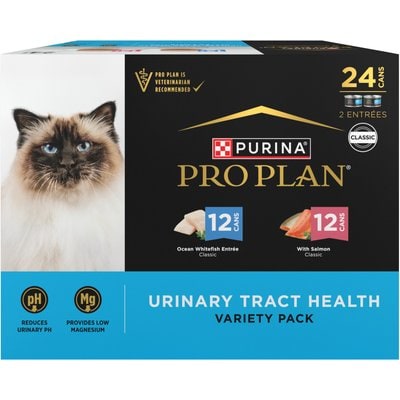 Purina Pro Plan Purina Pro Plan Focus Urinary Tract Health Seafood Favorites Variety Pack Canned Cat Food, 3-oz can, case of 24