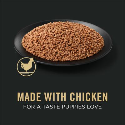Show full view: Purina Pro Plan Development Puppy Classic Chicken Entree Grain-Free Canned Dog Food, 13-oz, case of 12 slide 5 of 12