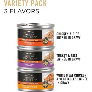 Purina Pro Plan Chicken & Turkey Favorites Variety Pack Canned Cat Food, 3-oz, case of 24