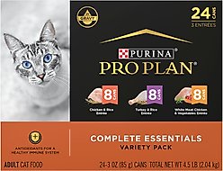 Purina Pro Plan Chicken & Turkey Favorites Variety Pack Canned Cat Food, 3-oz, case of 24