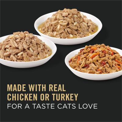 Show full view: Purina Pro Plan Chicken & Turkey Favorites Variety Pack Canned Cat Food, 3-oz, case of 24 slide 3 of 13