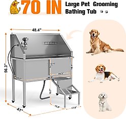 Coziwow Dog Bathing & Washing Station, Silver, 48-in slide 2 of 8