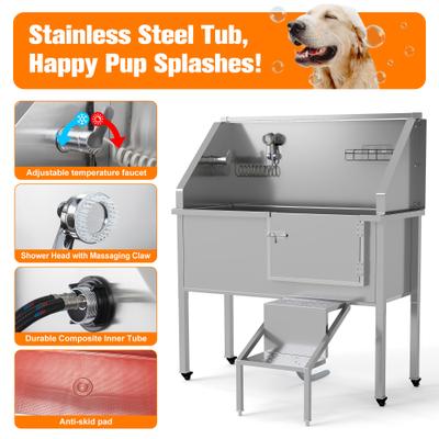 Show full view: Coziwow Dog Bathing & Washing Station, Silver, 48-in slide 4 of 8
