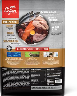 Show full view: ORIJEN Original Grain-Free High-Protein Premium Dry Cat Food, 12-lb bag slide 3 of 13