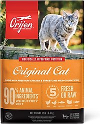 ORIJEN Original Grain-Free High-Protein Premium Dry Cat Food, 12-lb bag