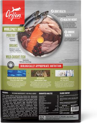 Show full view: ORIJEN Senior Grain-Free High-Protein Dry Dog Food, 13-lb bag slide 3 of 14