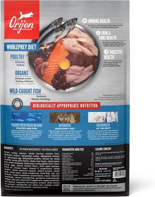 Show full view: ORIJEN Original Grain-Free High-Protein Dry Dog Food, 13-lb bag slide 3 of 14