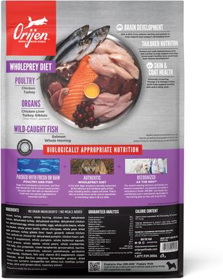 Show full view: ORIJEN Puppy Large Grain-Free High-Protein Dry Dog Food, 13-lb bag slide 3 of 14