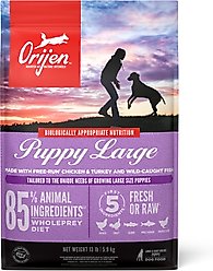 ORIJEN Puppy Large Grain-Free High-Protein Dry Dog Food, 13-lb bag