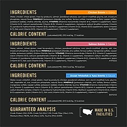 Purina Pro Plan Indoor Balance Chicken, Salmon, Whitefish & Tuna Variety Pack Wet Cat Food, 3-oz can, case of 24 slide 2 of 8