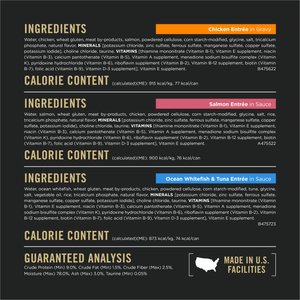 Purina Pro Plan Indoor Balance Chicken, Salmon, Whitefish & Tuna Variety Pack Wet Cat Food, 3-oz can, case of 24