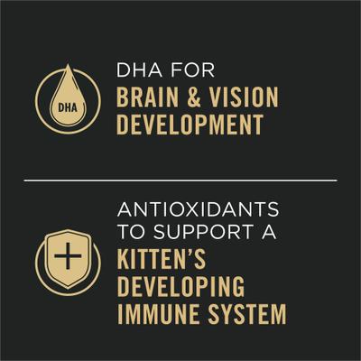 Show full view: Purina Pro Plan Grain-Free Chicken & Liver & Ocean Whitefish & Salmon Variety Pack Wet Kitten Food, 3-oz can, case of 24 slide 4 of 12