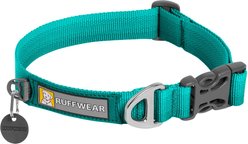 Ruffwear Crag Cindercone Red Dog Collar, 14 to 20-in neck, 1-in wide