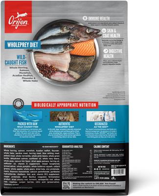 Show full view: ORIJEN Six Fish Grain-Free Poultry Free High-Protein Dry Dog Food, 4.5-lb bag slide 3 of 14