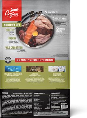 Show full view: ORIJEN Senior Grain-Free High-Protein Dry Dog Food, 23.5-lb bag slide 3 of 14