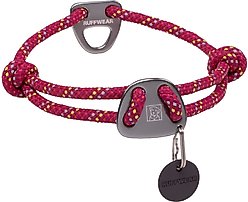 Ruffwear Knot-a-Red Sumac Dog Collar, 20 to 26-in neck, 1/3-in wide