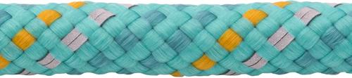 Show full view: Ruffwear Knot-a-Collar Climbing Rope Dog Collar, Aurora Teal, 20 to 26-in neck, 1/3-in wide slide 3 of 4