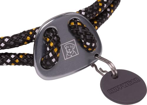 Show full view: Ruffwear Knot-a-Collar Climbing Rope Dog Collar, Obsidian Black, 20 to 26-in neck, 1-in wide slide 2 of 4