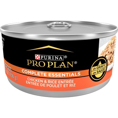 Purina Pro Plan Purina Pro Plan Adult Chicken & Rice Entree in Gravy Canned Cat Food, 5.5-oz can, case of 24