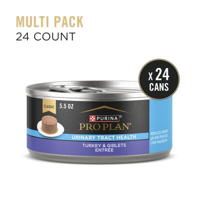 Show full view: Purina Pro Plan Focus Adult Classic Urinary Tract Health Formula Turkey & Giblets Entree Canned Cat Food, 5.5-oz, case of 24 slide 3 of 12