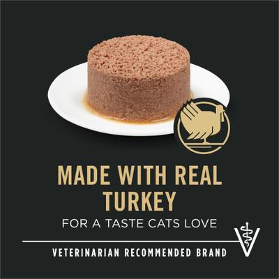 Show full view: Purina Pro Plan Focus Adult Classic Urinary Tract Health Formula Turkey & Giblets Entree Canned Cat Food, 3-oz, case of 24 slide 4 of 12